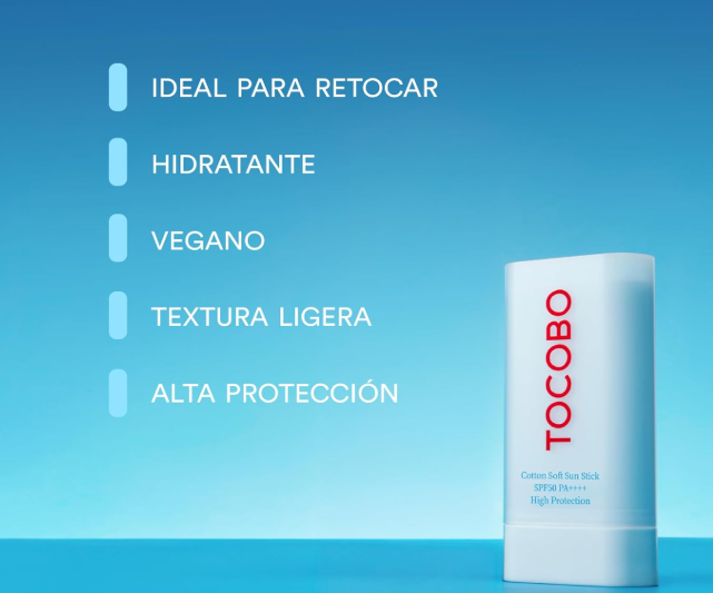 Protector Solar Tocobo - Cotton Soft Sun Stick (SPF50+ PA++++)