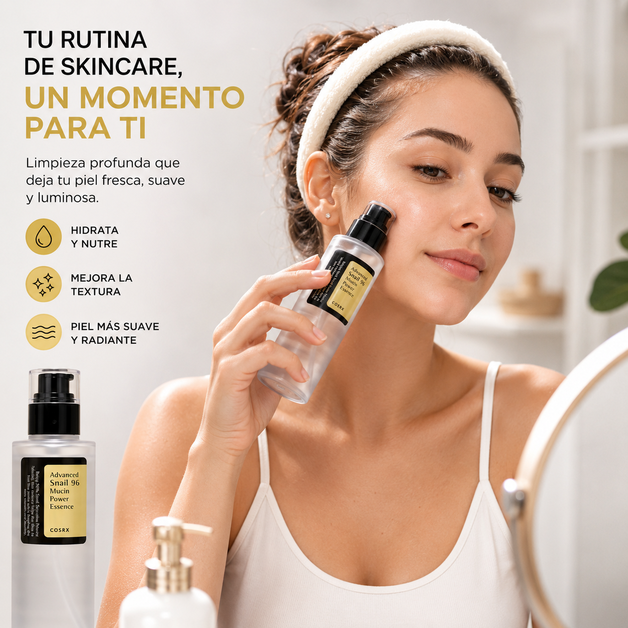 COSRX Advanced Snail 96 Mucin Power Essence - Hidratación Reparadora