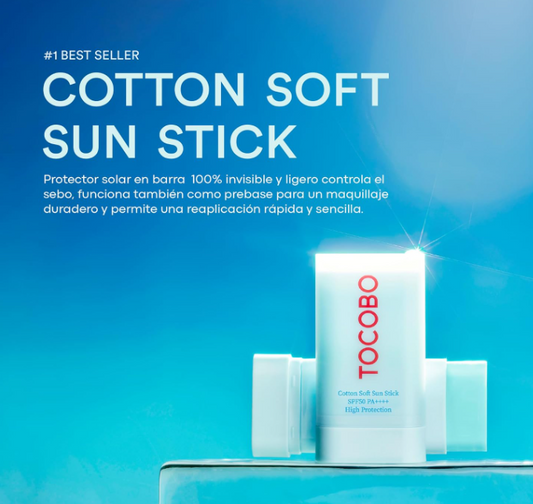 Protector Solar Tocobo - Cotton Soft Sun Stick (SPF50+ PA++++)