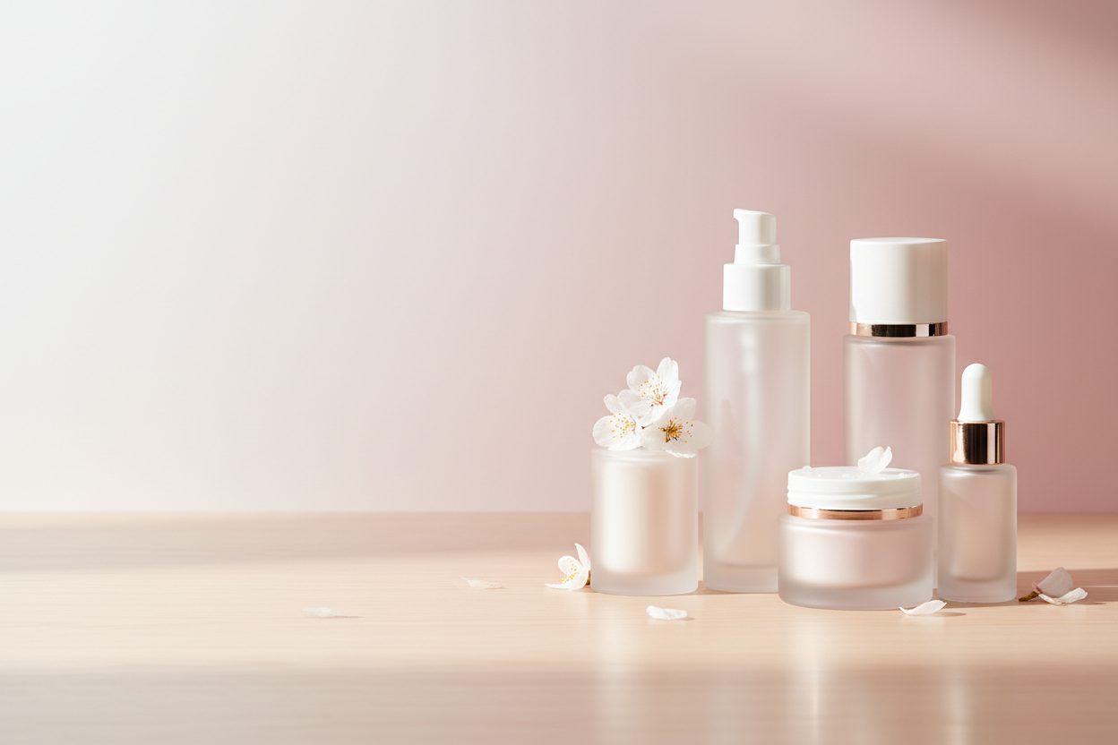 Banner K-beauty minimalista